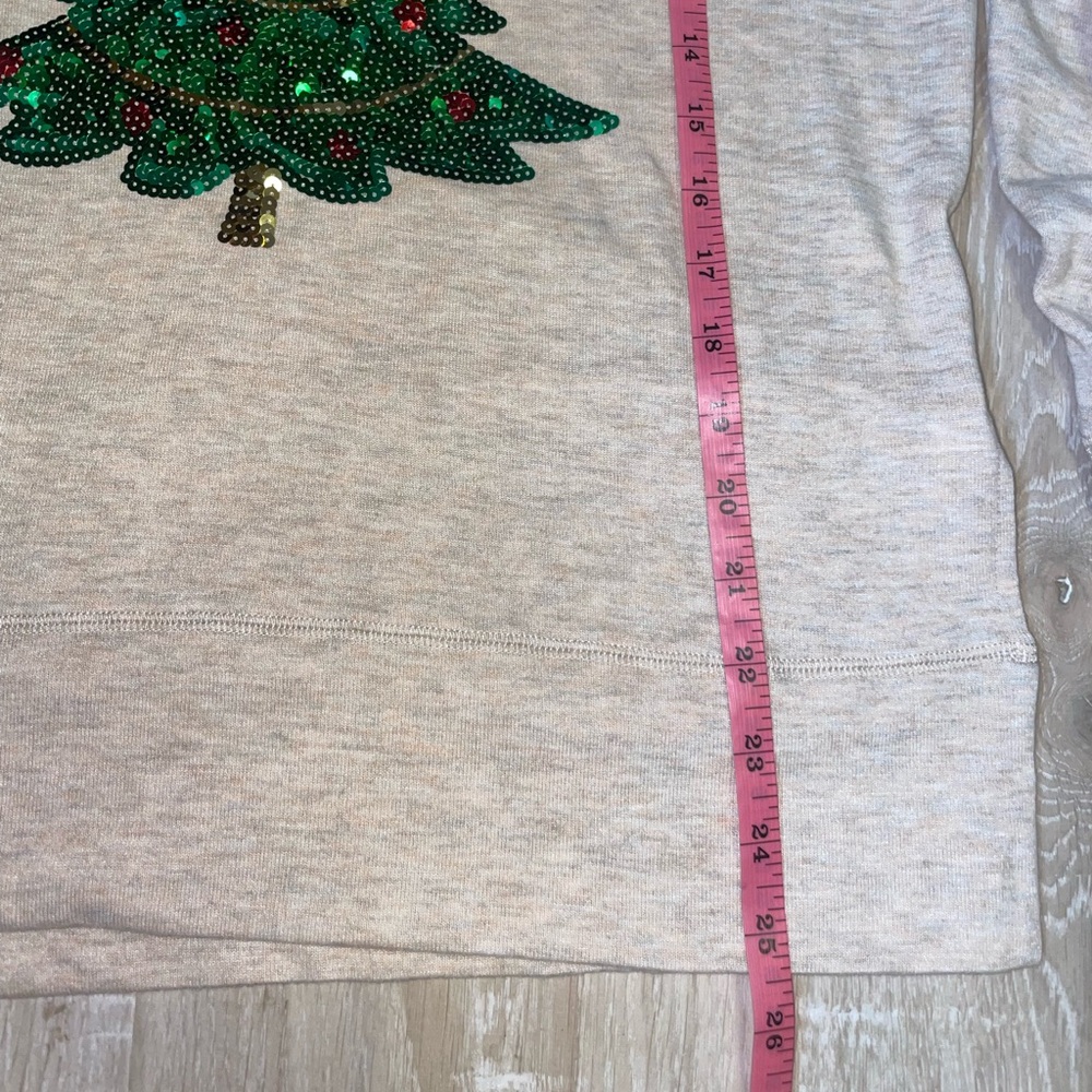 NWT Holiday Time Sequined Sweater with Christmas Tree - Picture 15 of 16
